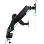 Tooq Soporte de Mesa para 2 Monitores DB1434TNR-B, 13-34 Pulgadas
